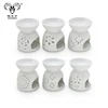 White Small Aroma Wax Warmer Essential Candle Ceramic Oil Burner