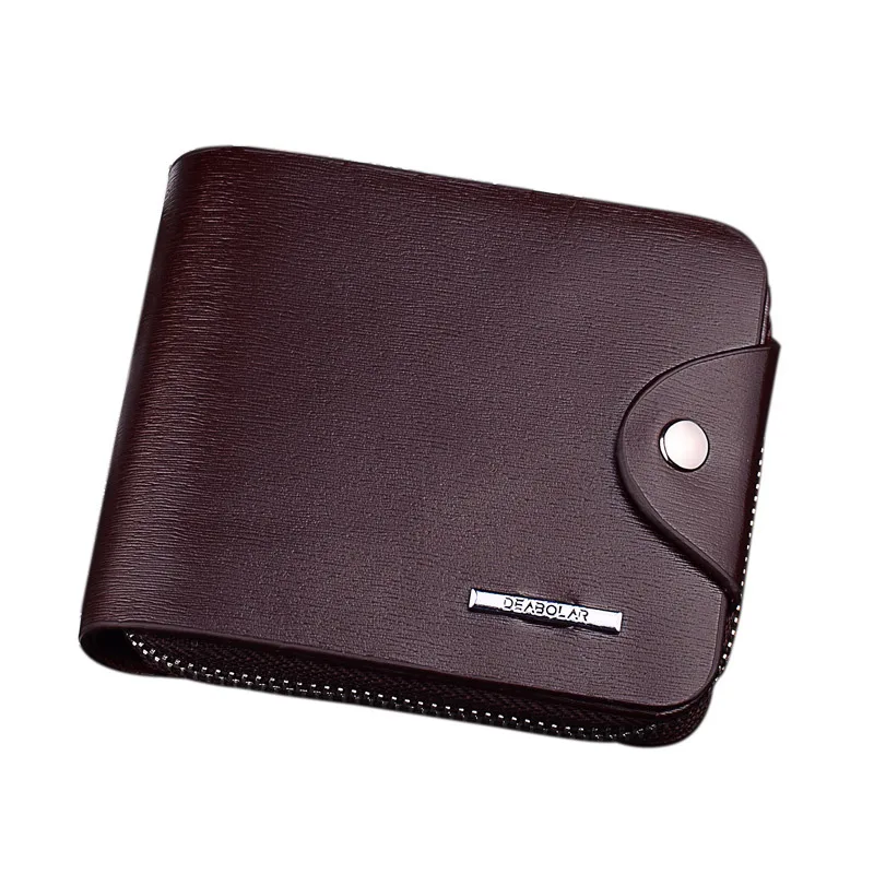

YS-W033 Cheap wholesale short slim leather trifold wallet horizontal type small wallet for men