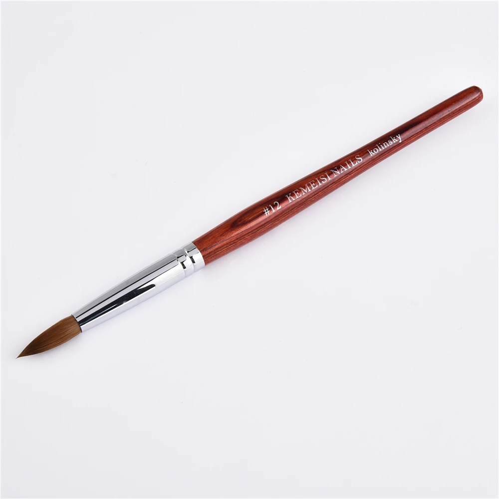 

Esung 2019 New Red Wooden Handle Kolinksy Round Nail Brush Size 12 with great price