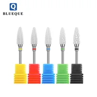 

BLUEQUE Milling Cutter For Manicure Ceramic Mill Manicure Machine Set Cutter For Pedicure Electric Nail Files Nail Drill Bit Fee