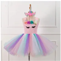 

Pastel Unicorn Tutu Dress for Girls Kids Birthday Party Unicorn Costume