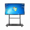 Promotional Discount Price 75 86 inch Multi function smart board interactive touch screen flat panel built with Dual System