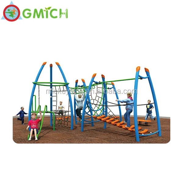 

Light color climbing course Outdoor hurdle obstacle kids playground for JMQ-G116B, As the picture