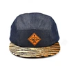 flat brim demin hats, blank denim style hats,denim strap back hats