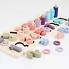 New 2019 wooden pairing game matching game digital math learning education toys