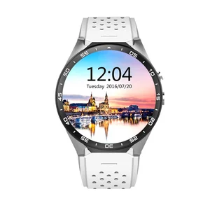 Creatway AJ-SWKW88 Smart Watch Android 5.1 Smartwatch kw88 MTK6580 quad core 3g Bluetooth GPS Heart Rate Monitor phone