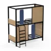 KD structure adult loft bed Japanese Cheap price Heavy duty army military double steel bunk bed murphy bed