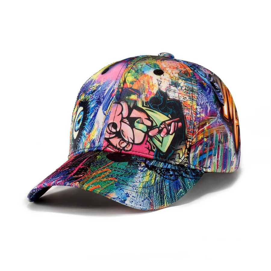 

Wholesale free shipping fashion baseball cap new Graffiti ptinging cap