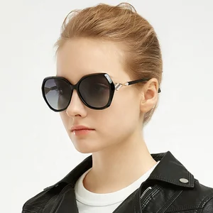 2019 Fashion Alloy Sunglasses With Polarized Lens Women Sun Glasses Driving Eyewear Lady Sunglasses