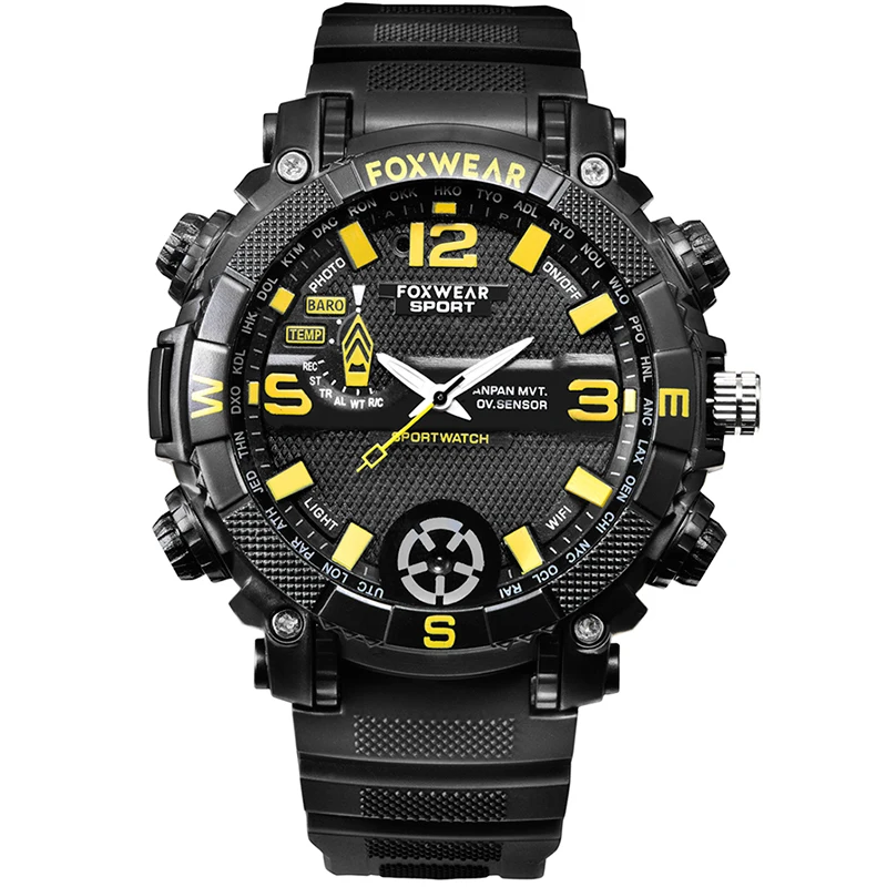 

FOXWEAR 9 Brand 16G/32G Camera Watch USB HD720 Video Recording Quartz Watch IPX7 Waterproof Led Flash Sports Men Wrist Watches