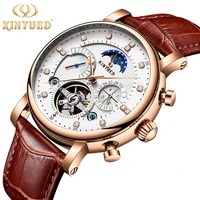 

KINYUED Sport Watches Men Luxury Brand Six-pin multi-function Moon Phase Mechanical Watch Men Wristwatches Clock