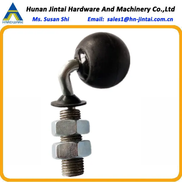 
Metal galvanized or stainless steel thread screw nut with rubber or polyurethane ball castor roller wheel 