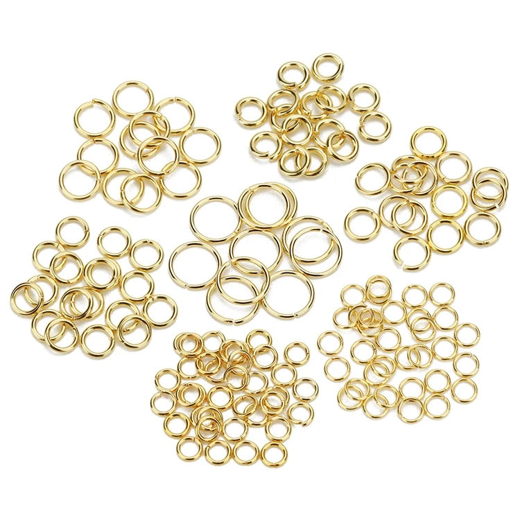 

Wholesale 6mm Gold Plated Stainless Steel Jump Rings Connectors Colored Open Jump Ring For Diy Accessories Jewelry Making