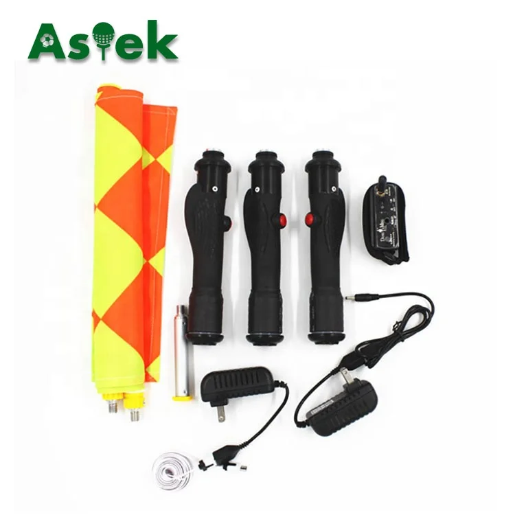 

New Electronic Soccer Football Chief Referee BP Flag linesmen linesman electronic flag, Red and yellow