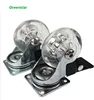Greenstar 50mm Stainless Steel Transparent Top Plate kitchen equipment Caster with OR without brake