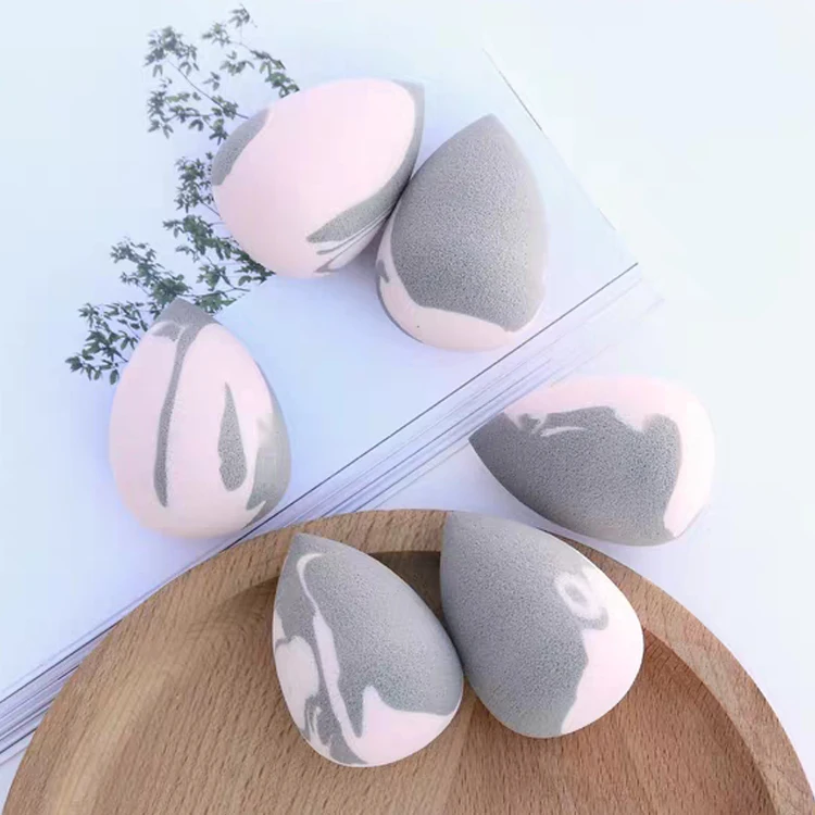 

Grey And Pink Marble Makeup Beauty Sponge Cosmetic Sponge, Grey/pink