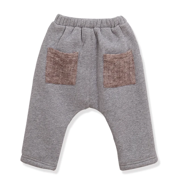 

Hot Selling single side 350g GSM polartech fleece Baby Boy Pants With Pocket