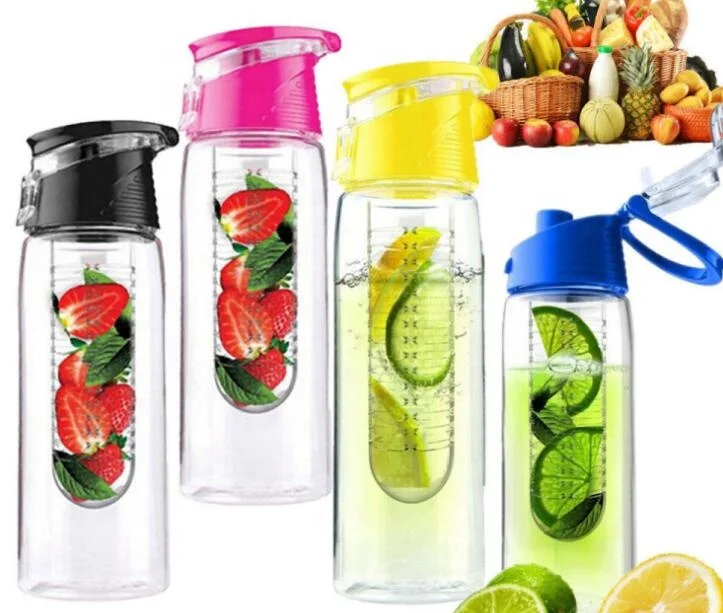 

500ml 700l800l BPA free fruit water bottle infuser, Plastic sports bottles Korea tritan outdoor sports bot, Custom lid color