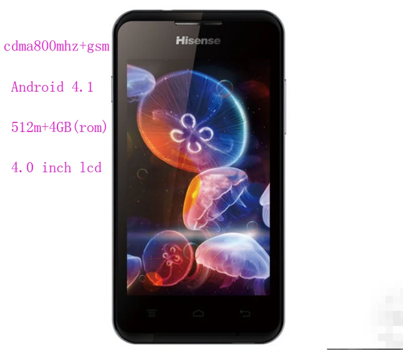 

4.0 inch original hisense EG929 cdma gsm dual mode android smart phone with 512m ram 4gb rom dual core 3G Qualcomm MSM8625, N/a