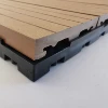 Outdoor WPC decking tiles/wpc interlocking decking tiles/waterproof interlocking composite decking