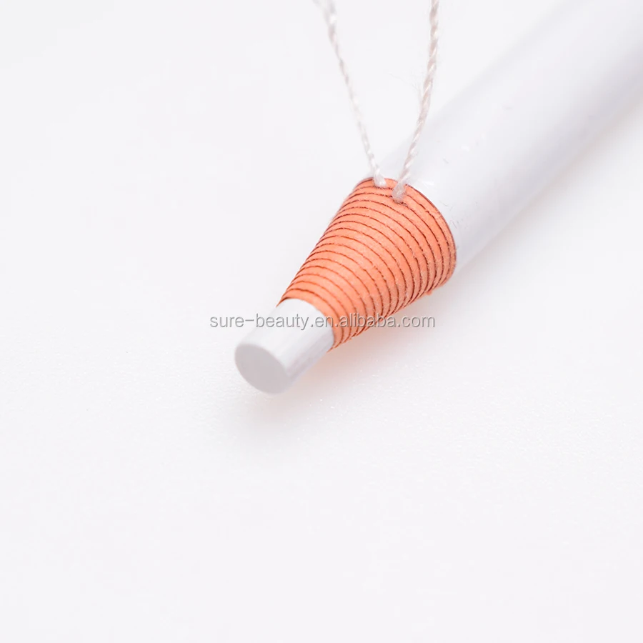 

Private Label Paper Wrapped White Eyebrow Pencil for Permanent Makeup