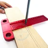 T-type 260 holes Ruler Measuring Tool Scriber Woodworking Hole Positioning Crossed Gauge Aluminum Alloy Ruler
