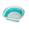 Factory wholesale kitchen fruit vegetable silicone folding hanging drain collapsible basket