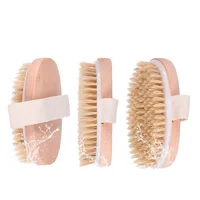 

Factory Price Natural Wooden Bristle Cellulite Brush Exfoliating Body Bath Brush