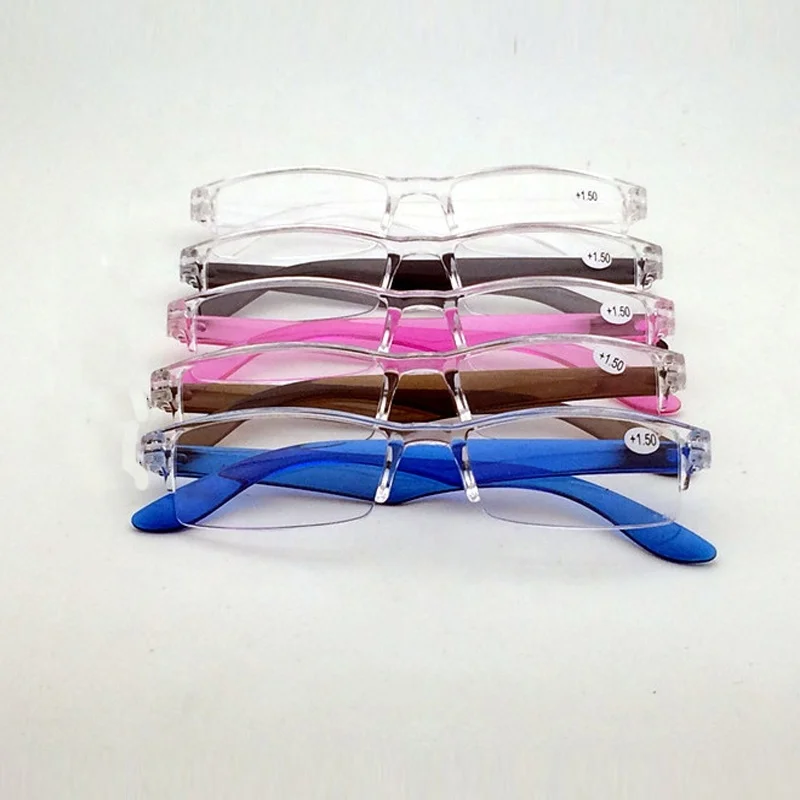 

Wholesale Promotion One-Piece Fashion Ultra Slim Reading Glasses Plastic