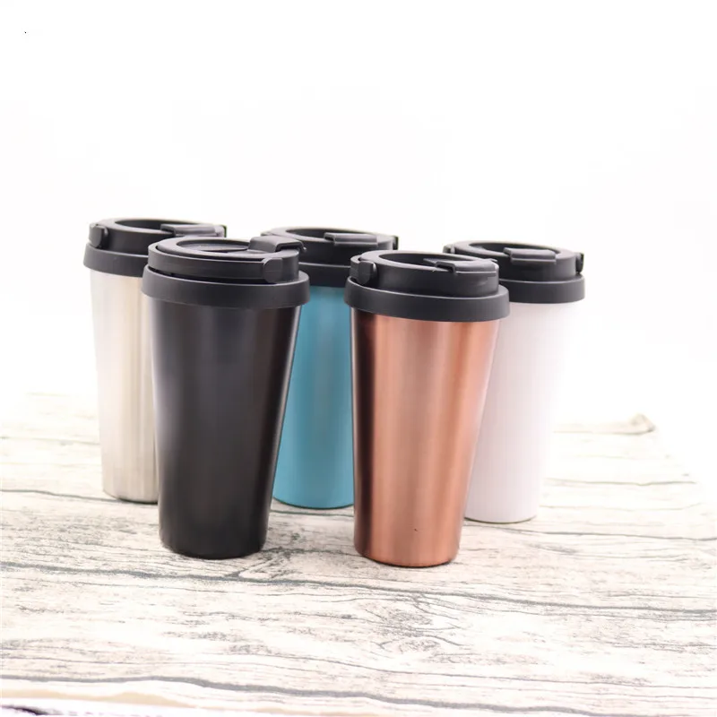 

Amazon Hotsell Coffee Cup 500ml Outdoor Car Traveling Portable Coffee Mug with Handle lid