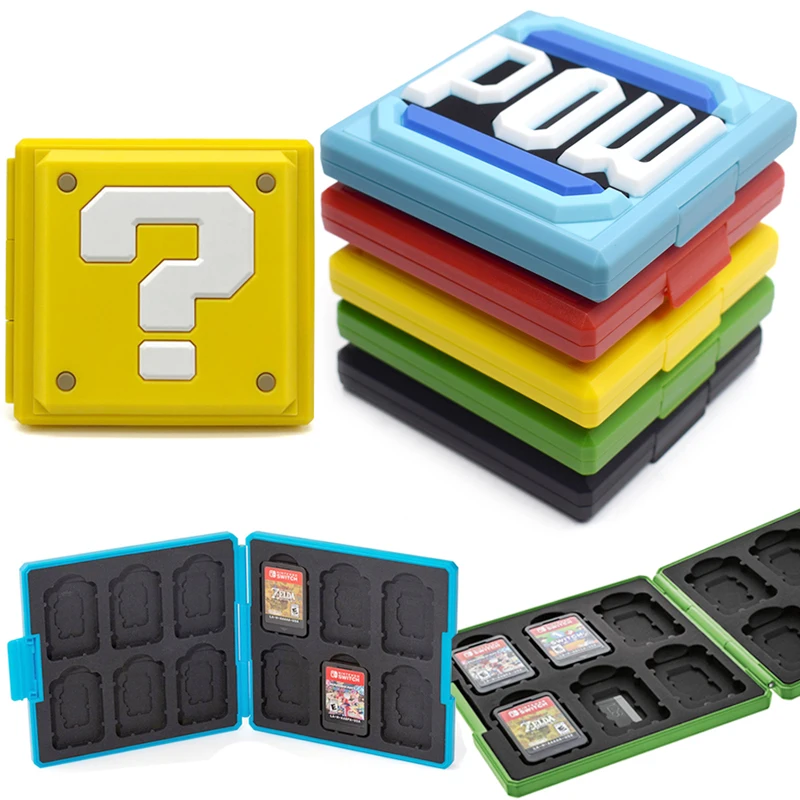 

Factory OEM Customized Pattern Game Card Case Storage Box for Nintendo Switch Accessories, Blue/black/red/yellow/green/light blue