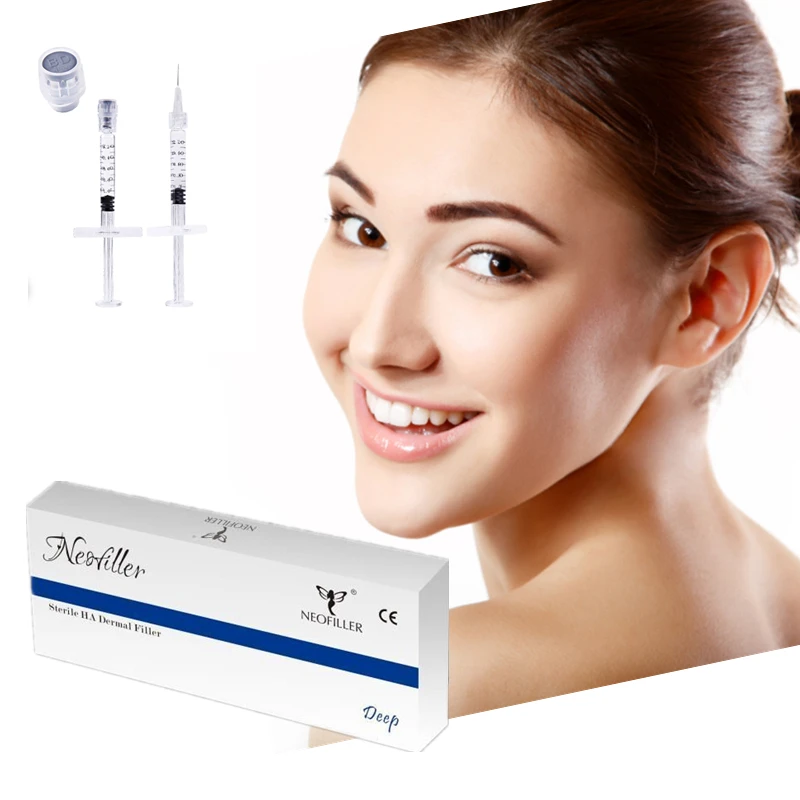 

Neofiller injectable hyaluronic acid dermal filler 2ml FINE/DERM/DEEP/SUBSKIN lip injections with good price, Transparent