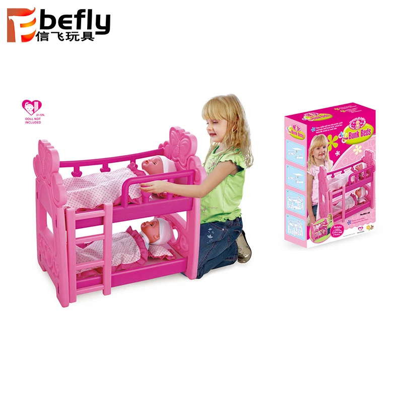 plastic doll bed