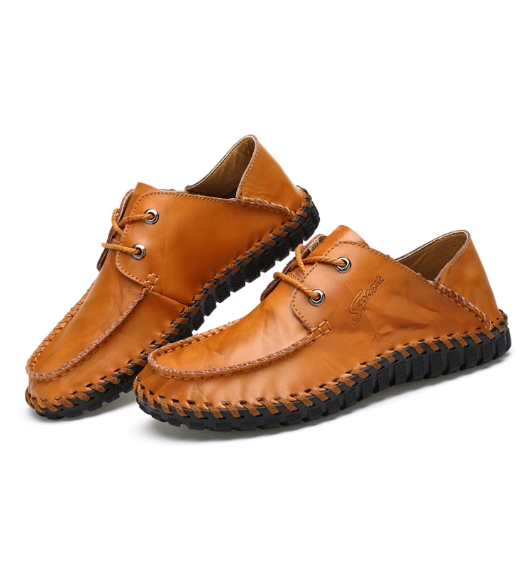 

New simple casual comfortable genuine leather shoes, Black
