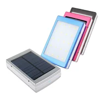 

Portable wireless solar power bank 20000mah with led light