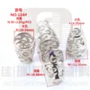 Silver color special design Hollow metal toggles cord lock end