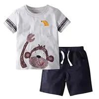 

Wholesale Custom Summer Clothing Cute Kids Wear Newest Design Children Clothes Boy Set