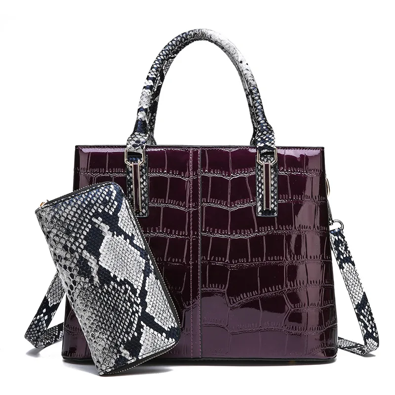 

Factory supplier wholesale price new fashion private label bag purse handbag women handbags set pu leather ladies hand bag, Black,dark brown,wine,purple