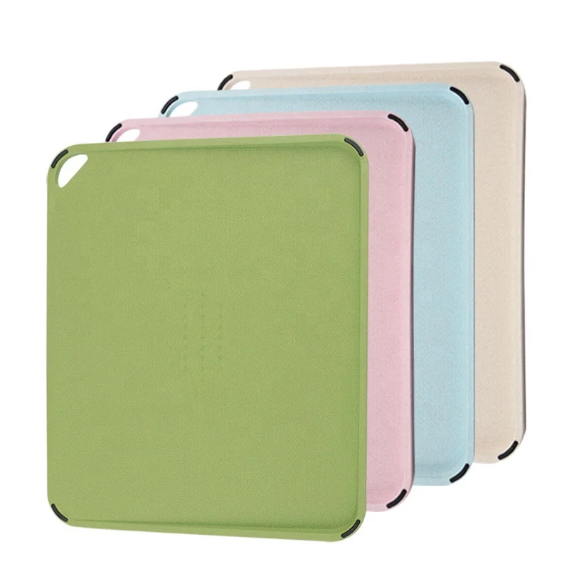 

Multi-functional wheat straw plastic cutting board with sharpener, Custom color