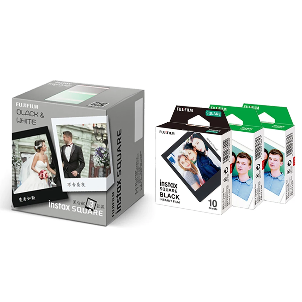 Fujifilm Instax Square Instant Film 3 Pack Of 30 Sheets Fit For Sq6 Sq10 Sq Camera Black And White Buy At The Price Of 23 00 In Alibaba Com Imall Com