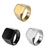 High Quality Customized Titanium Stainless Steel Smooth Surface Ring for Men