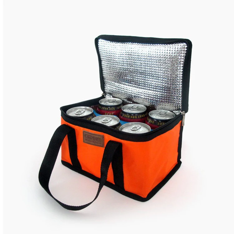 

Custom 6 bottle cooler bag insulated for beers can and ice, Customized color