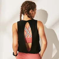 

Women Fitness Active Wear Sexy Back Open Sleeveless Yoga Shirts Exercise Workout Clothes Racerback Sports Tank Top