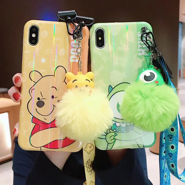 

Cute 3D Doll Monster Inc University Mike Pendent Soft Case for iPhone Xs Max Xs Xr X Cartoon Lovely, Green