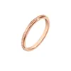 Simple Design Stainless Steel Rings 2 Colors dull polish Couple Rings For Women
