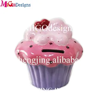 カスタムデザインの Oem セラミックセラミック塗料貯金箱カップケーキ型 Buy セラミック塗料貯金箱 貯金ギフト 背カップケーキライナー Product On Alibaba Com