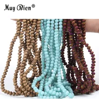 

China Fashion Custom Colors Wholesale Faceted Crystal Frosted Glass Beads