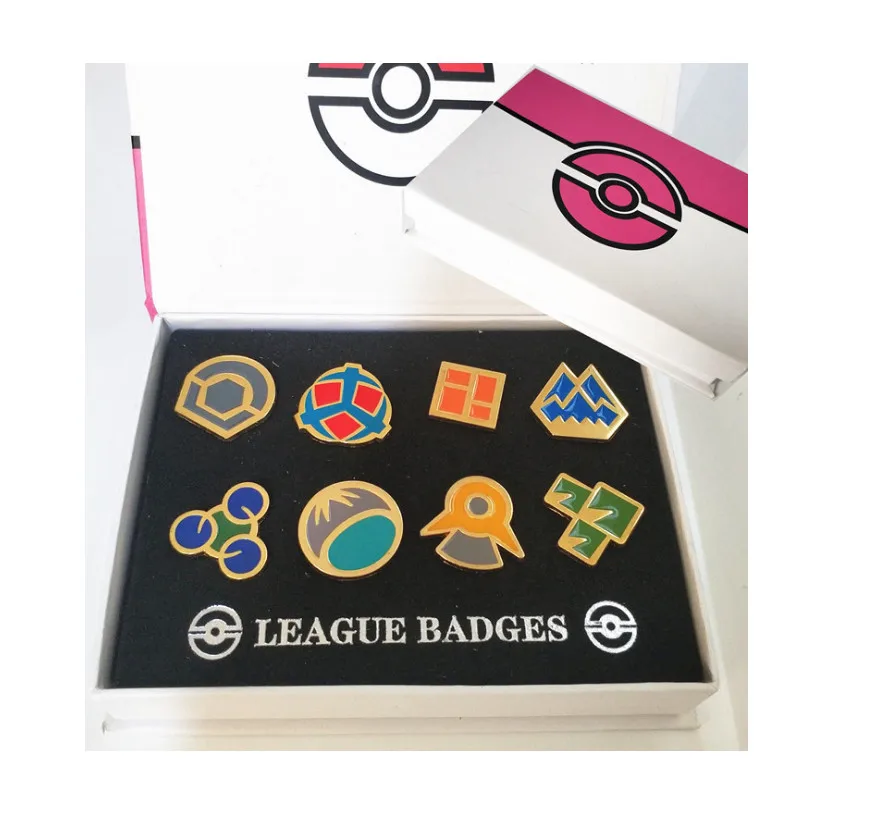 

CARTOON Gym Badge Pin Brooch Cosplay Gift Collection Set