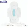 Disposable 150g Airlaid Paper with Fluff Pulp Ink printing Blue pattern Soft Non-woven Mesh top sheet Women Sanitary Napkins