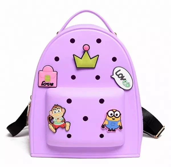 

New design Waterproof Silicone School Backpack with Cute Candy Color, 6 color